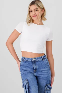Shasa Short Sleeve Crop Top