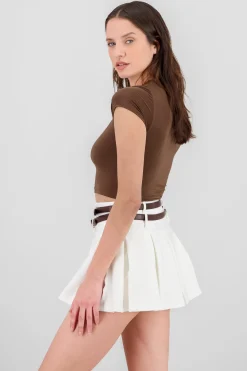 Shasa Short Sleeve Crop Top