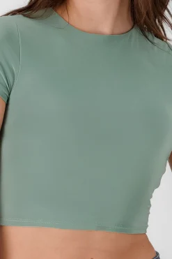 Shasa Short Sleeve Crop Top