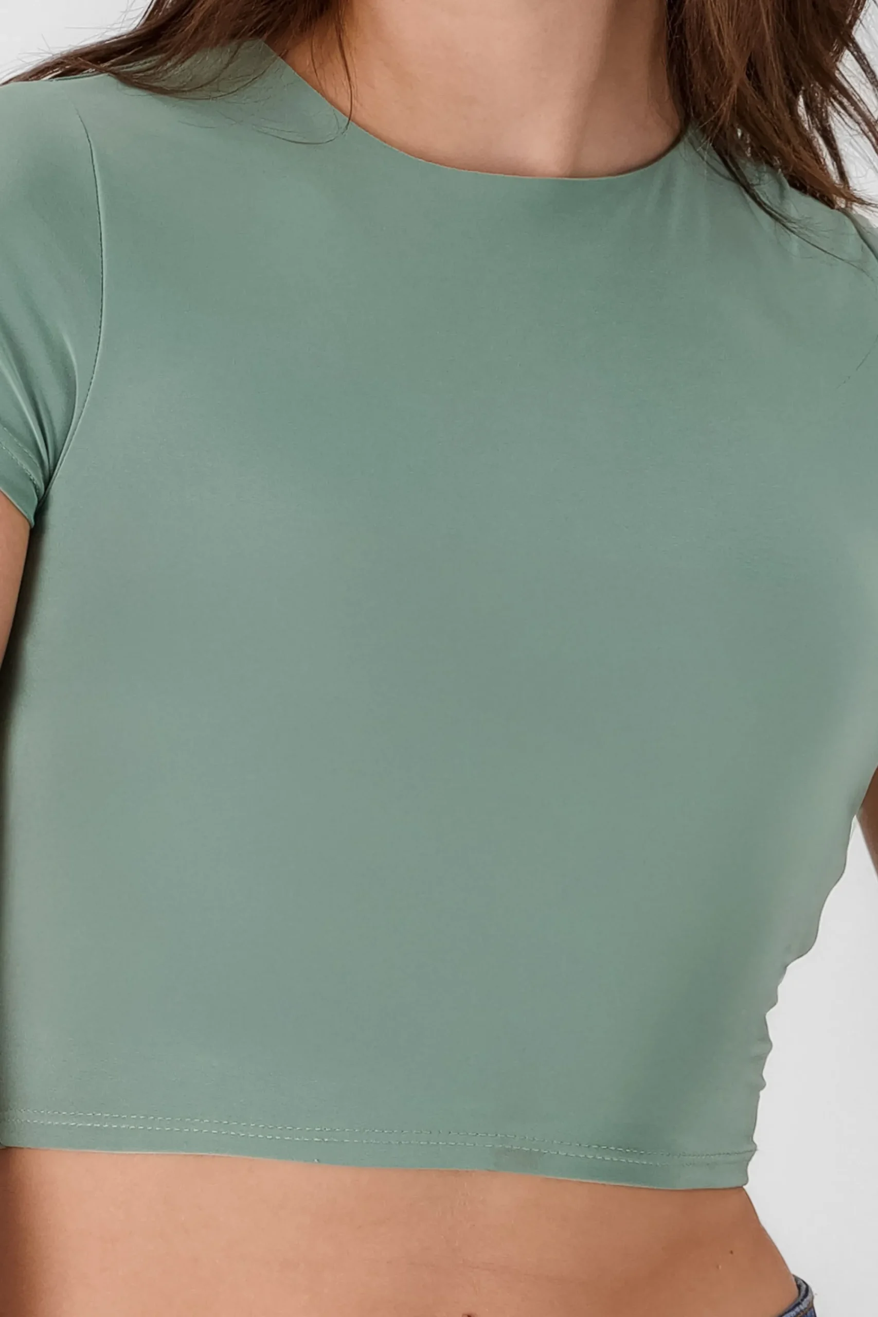 Shasa Short Sleeve Crop Top