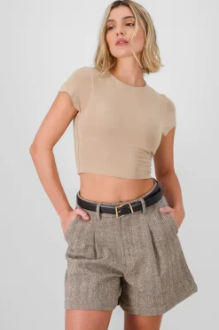Shasa Short Sleeve Crop Top