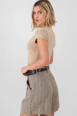 Shasa Short Sleeve Crop Top