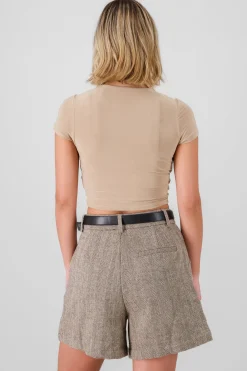 Shasa Short Sleeve Crop Top