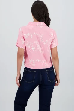 Shasa Short Sleeve Embroidered Shirt