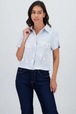 Shasa Short Sleeve Embroidered Shirt