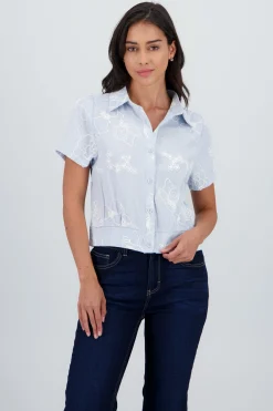 Shasa Short Sleeve Embroidered Shirt