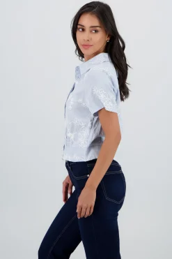 Shasa Short Sleeve Embroidered Shirt