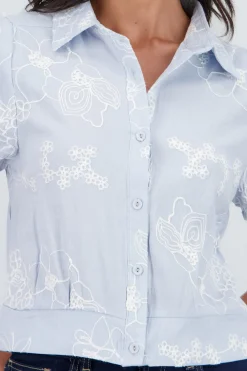 Shasa Short Sleeve Embroidered Shirt
