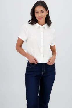 Shasa Short Sleeve Embroidered Shirt