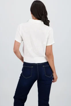 Shasa Short Sleeve Embroidered Shirt