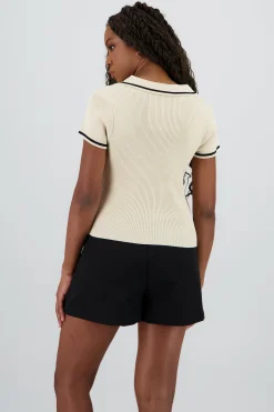 Shasa Short Sleeve Knit Top