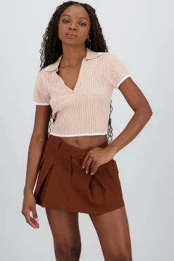 Shasa Short Sleeve Knit Top