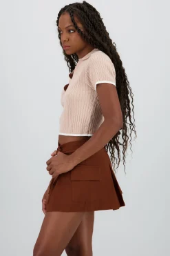 Shasa Short Sleeve Knit Top