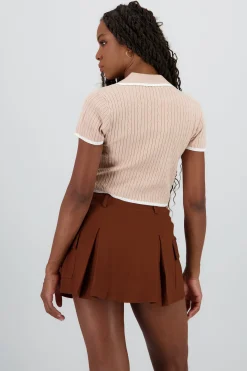 Shasa Short Sleeve Knit Top