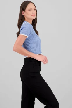 Shasa Short Sleeve Knit Top