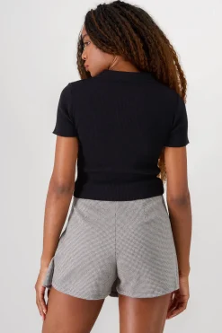 Shasa Short Sleeve Knit Top