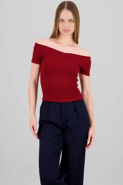 Shasa Short Sleeve Off Shoulder Top