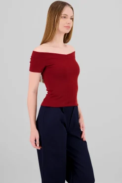 Shasa Short Sleeve Off Shoulder Top