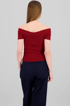 Shasa Short Sleeve Off Shoulder Top