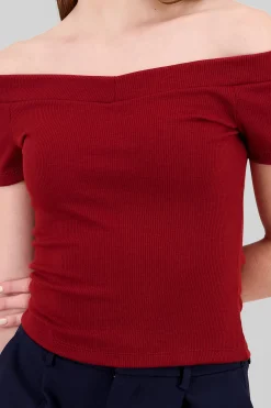Shasa Short Sleeve Off Shoulder Top