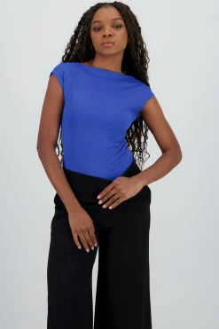 Shasa Short Sleeve Open Back Bodysuit