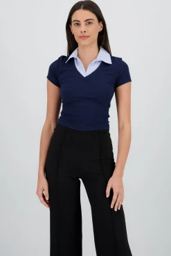 Shasa Short Sleeve Polo Top