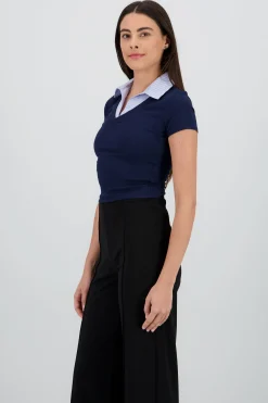 Shasa Short Sleeve Polo Top