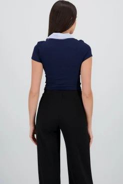 Shasa Short Sleeve Polo Top