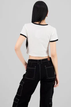 Shasa Short Sleeve Printed Top