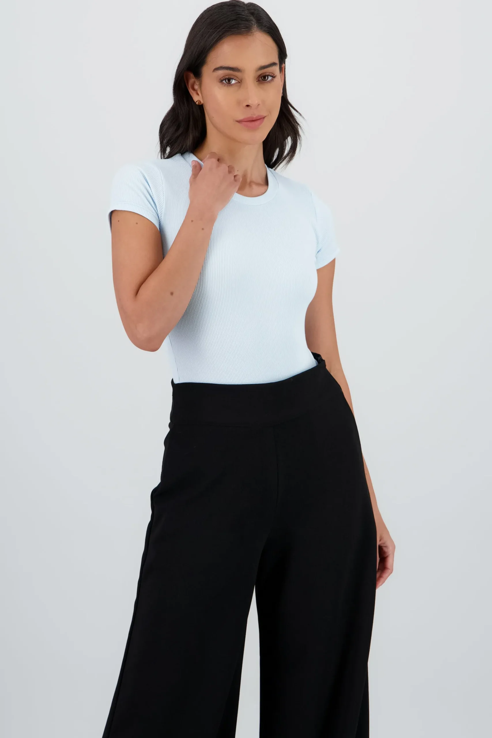 Shasa Short Sleeve Ribbed Bodysuit