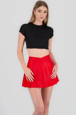 Shasa Short Sleeve Ribbed Top