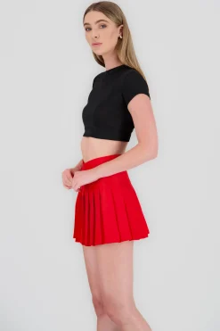 Shasa Short Sleeve Ribbed Top