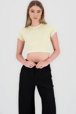 Shasa Short Sleeve Ribbed Top