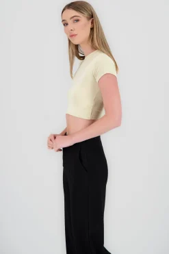Shasa Short Sleeve Ribbed Top