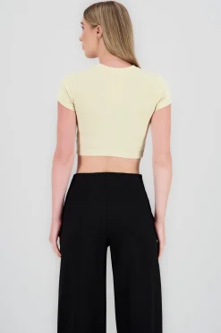 Shasa Short Sleeve Ribbed Top