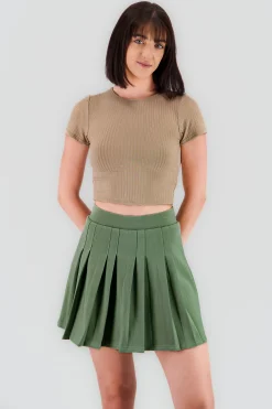 Shasa Short Sleeve Ribbed Top