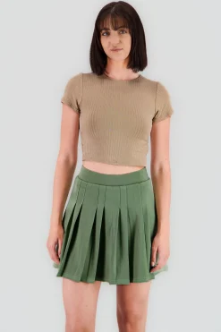 Shasa Short Sleeve Ribbed Top