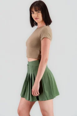 Shasa Short Sleeve Ribbed Top