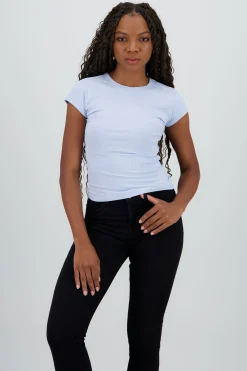 Shasa Short Sleeve Ribbed Top