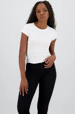 Shasa Short Sleeve Ribbed Top
