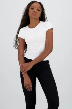 Shasa Short Sleeve Ribbed Top