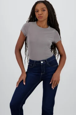 Shasa Short Sleeve Round Neck Bodysuit