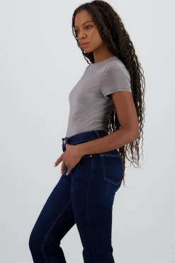 Shasa Short Sleeve Round Neck Bodysuit