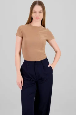 Shasa Short Sleeve Round Neck Bodysuit
