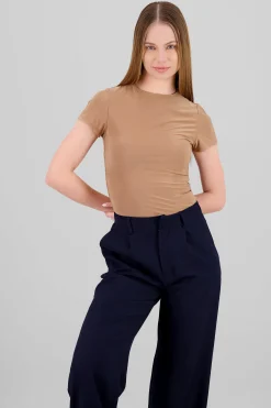Shasa Short Sleeve Round Neck Bodysuit