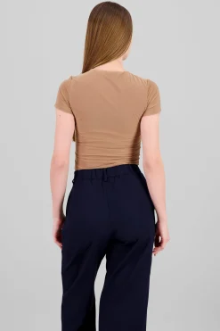 Shasa Short Sleeve Round Neck Bodysuit
