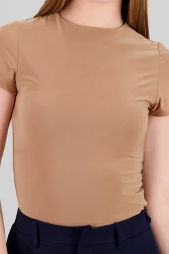 Shasa Short Sleeve Round Neck Bodysuit