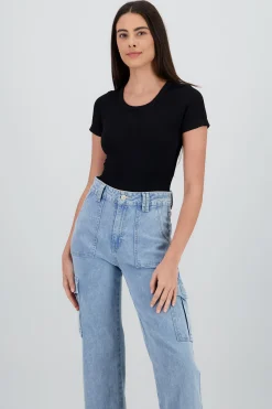 Shasa Short Sleeve Round Neck Top