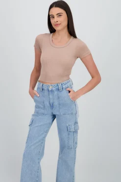 Shasa Short Sleeve Round Neck Top