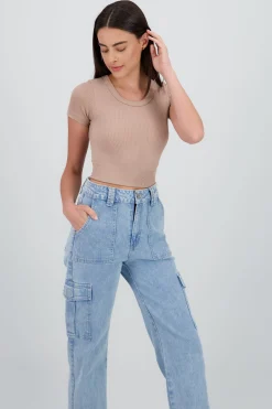 Shasa Short Sleeve Round Neck Top